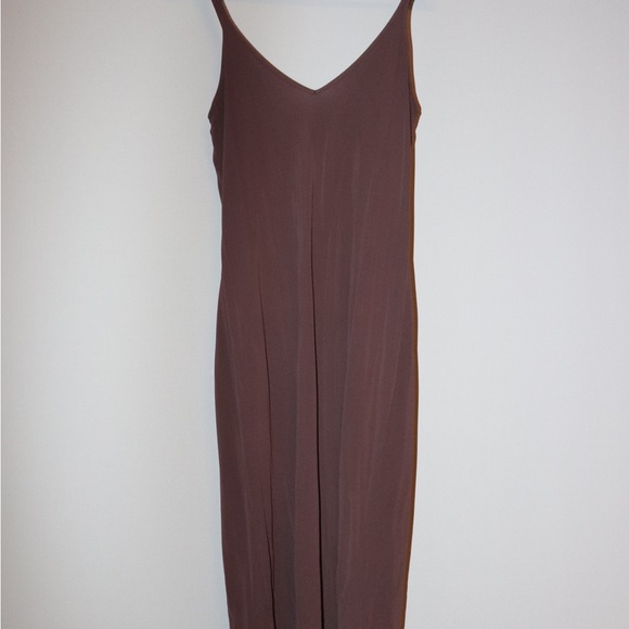 Mauve Late 2000's Wilfred ""free"" Midi dress Large Fitted/bodycon Polyester - Picture 2 of 3